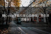 糖心vlog下载引发心动热议，背后原因曝光！