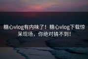 糖心vlog有内味了！糖心vlog下载惊呆现场，你绝对猜不到！