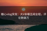 糖心vlog突发：大V亲曝丑闻全程，评论数破万
