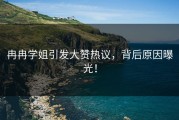 冉冉学姐引发大赞热议，背后原因曝光！