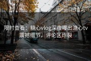限时查看：糖心vlog深夜曝出溏心tv震撼细节，评论区炸裂