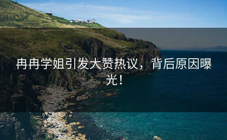 冉冉学姐引发大赞热议，背后原因曝光！
