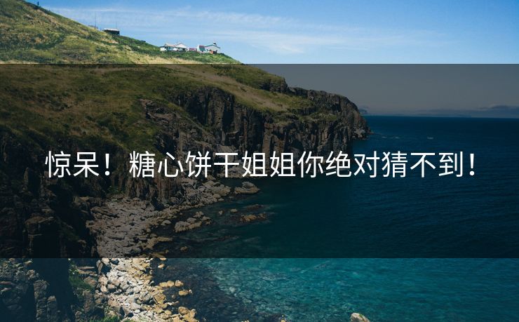 惊呆！糖心饼干姐姐你绝对猜不到！