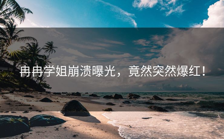冉冉学姐崩溃曝光，竟然突然爆红！