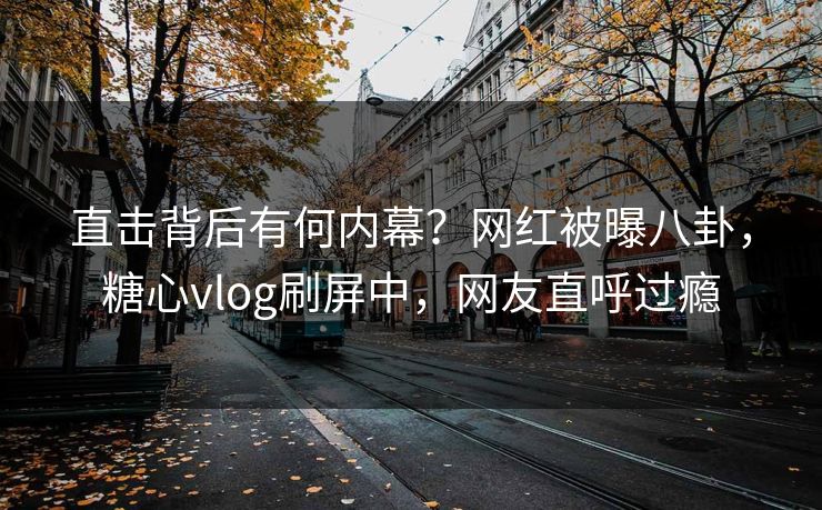 直击背后有何内幕？网红被曝八卦，糖心vlog刷屏中，网友直呼过瘾